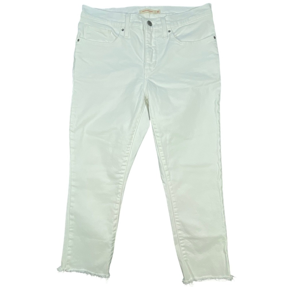 Levi's White 311 Shaping Skinny Raw Hem Jeans Women 30